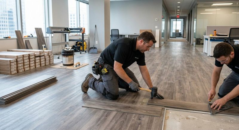 Our team working on Flooring Service projects in Mesa, AZ