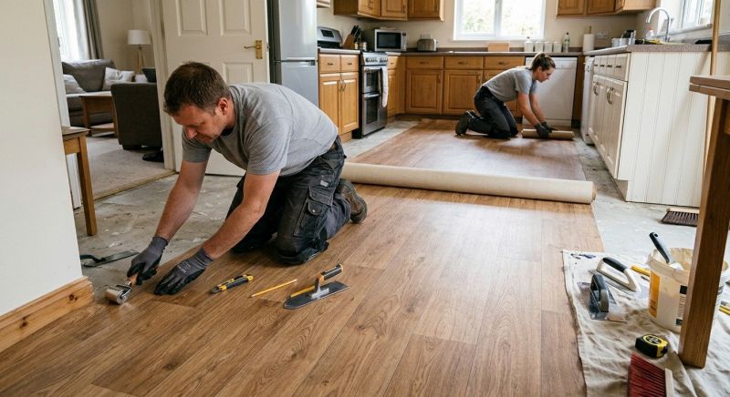 Linoleum Floor Installation in Mesa, AZ